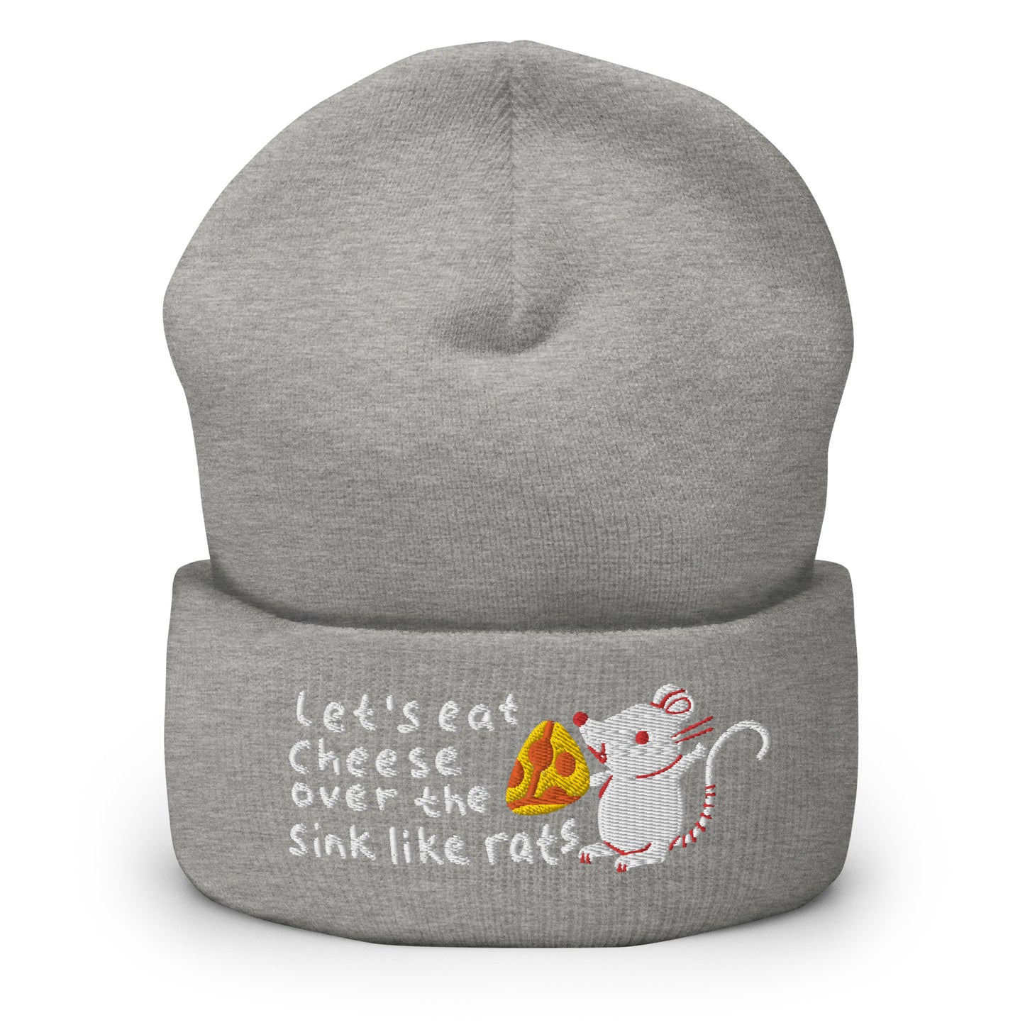 Vamos comer queijo na pia como gorro com punho de rato