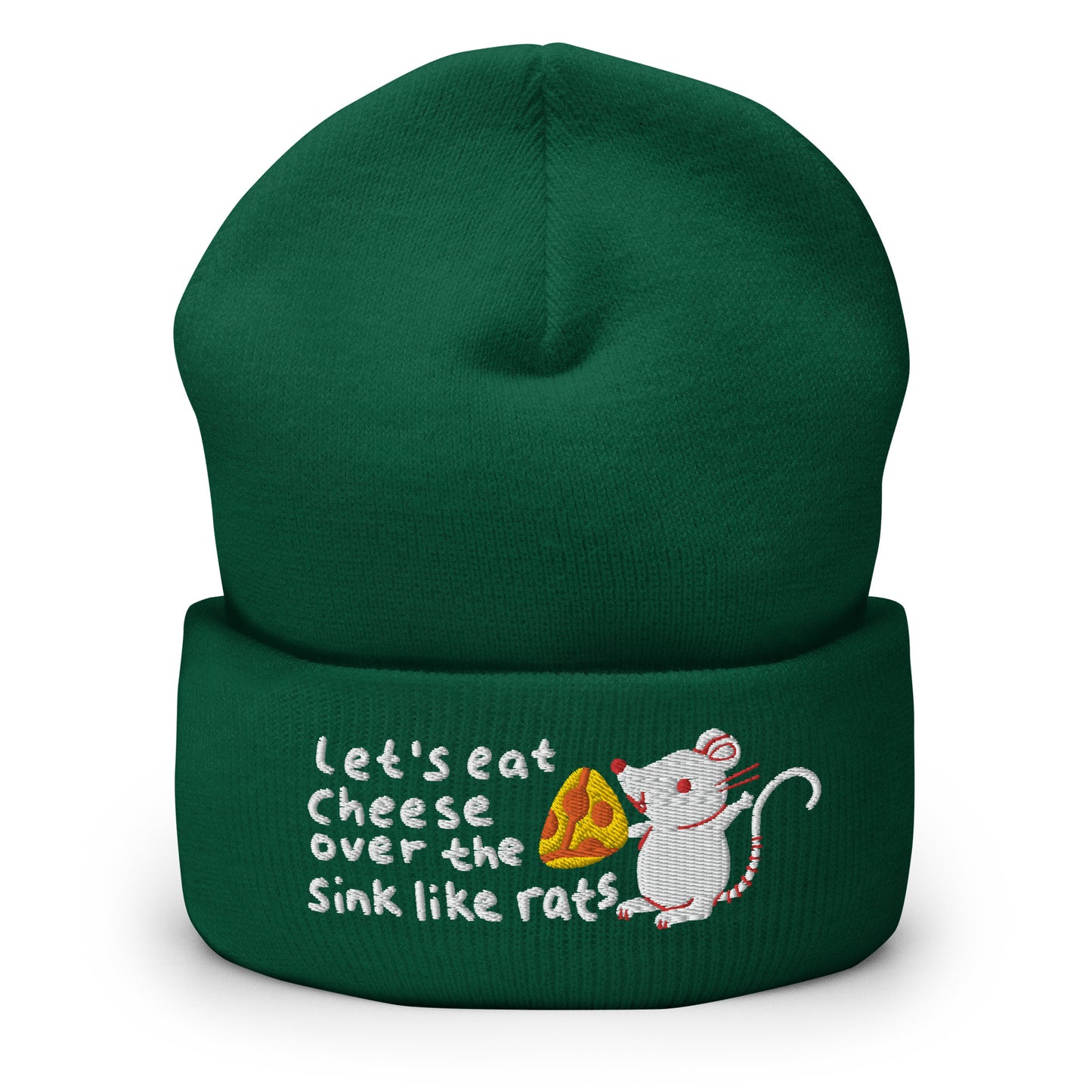 Vamos comer queijo na pia como gorro com punho de rato