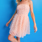 LOST IN A DREAM APPLIQUE MINI DRESS