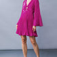 GRACEFUL ENTRANCE SATIN MINI DRESS
