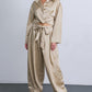 POWERFUL CHARM WOVEN SATIN PANTS
