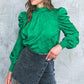 STOLEN GLANCES SATIN TOP
