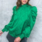 STOLEN GLANCES SATIN TOP
