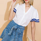 LEARN AS YOU GO WOVEN TOP