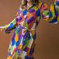 REMARKABLE FLAIR WOVEN MIDI DRESS