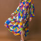 REMARKABLE FLAIR WOVEN MIDI DRESS