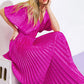 COWGIRL REPEAT SATIN MIDI DRESS