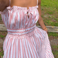 GIA PEONY PINK WOVEN MAXI DRESS