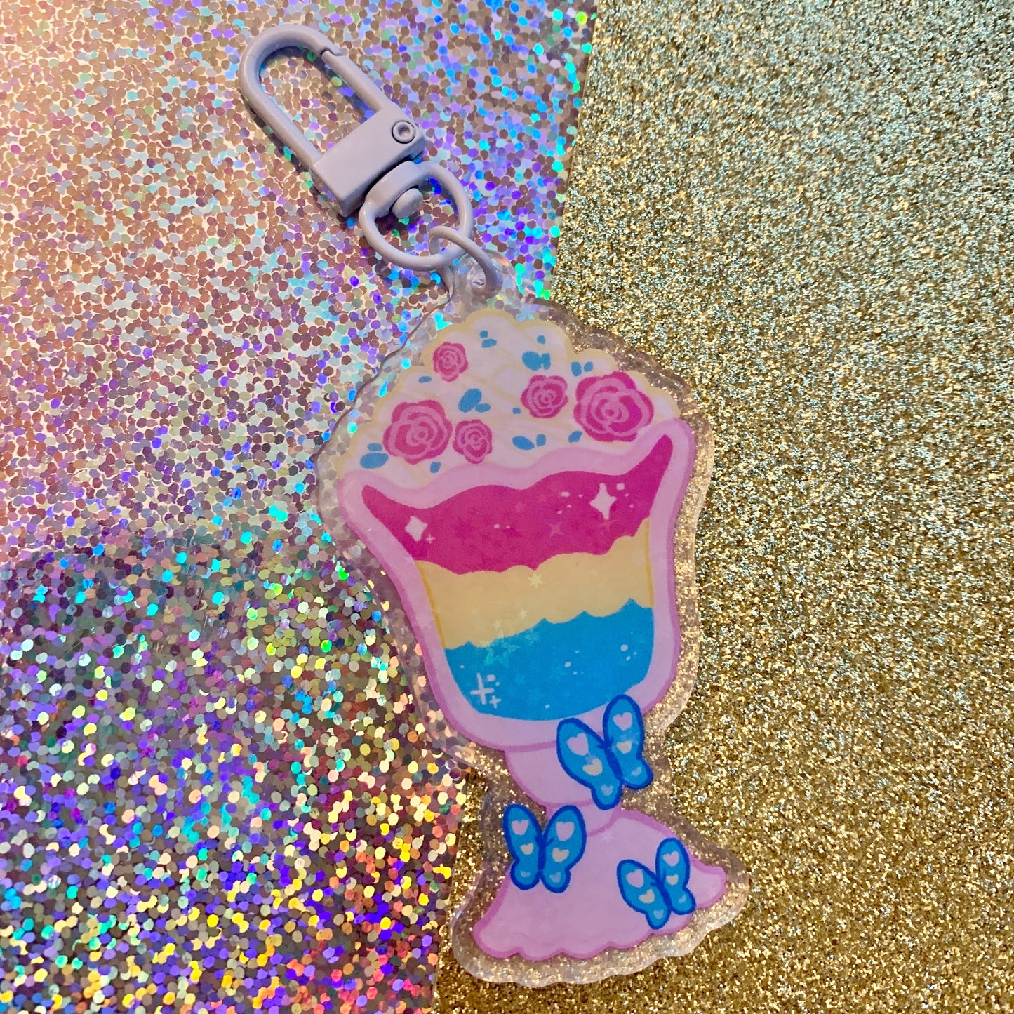 Pride Milkshake ~ HOLO Acrylic Charms