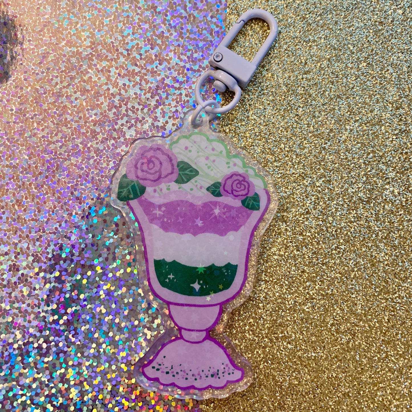 Pride Milkshake ~ HOLO Acrylic Charms