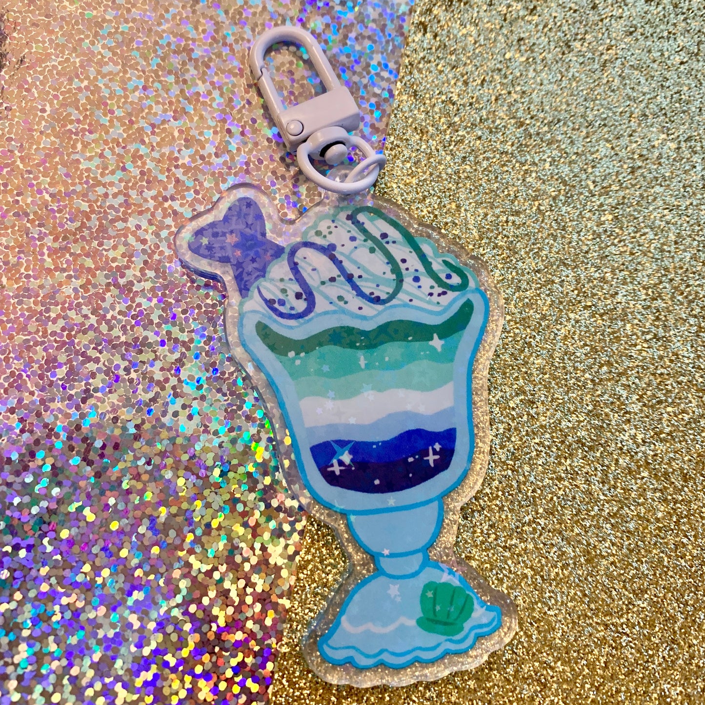 Pride Milkshake ~ HOLO Acrylic Charms