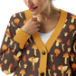 Mushroom Forager Cozy Fall Knitted Cardigan 2XS - 3XL