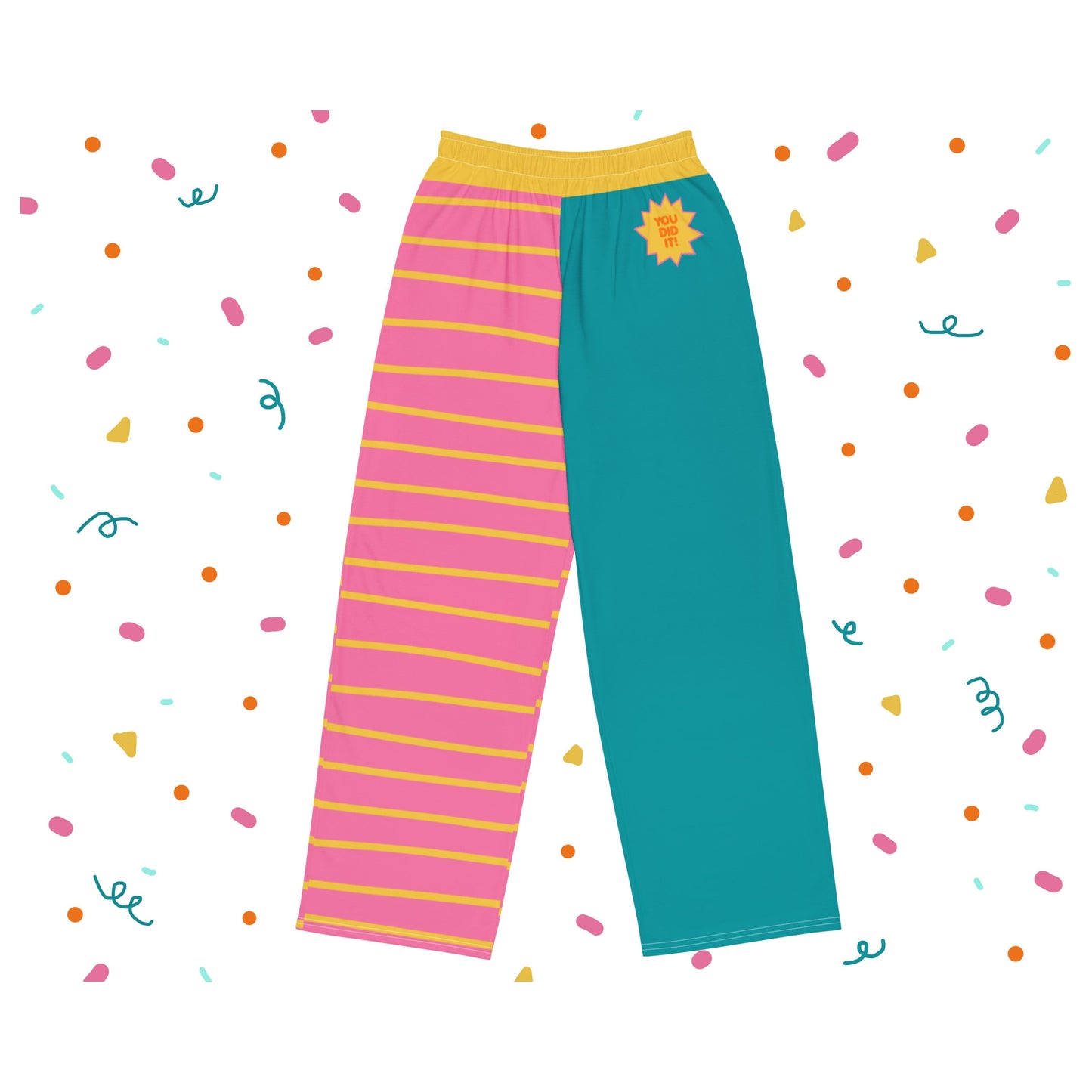 You Did It! Comfy Clowncore unisex wide-leg pants 2XS - 6XL