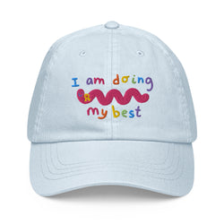 Doing my Best Embroidered Pastel baseball hat