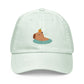 Happy Cappy Cap Cute Capybara Embroidered Pastel baseball hat