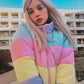 Pastel Puffer Jacket Hoodie