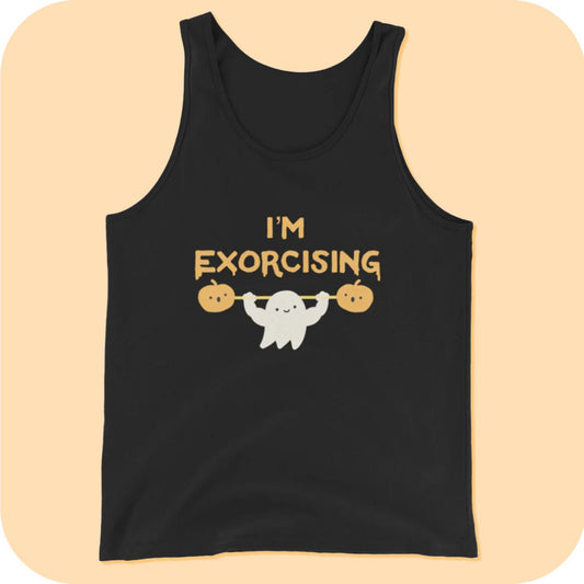 RIPped Ghost Funny Spooky Unisex Tank Top XS - 2XL