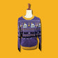 Halloween Ugly Sweater Classic Fit Knit Sweater 2XS-3XL | Halloween Ugly Sweater