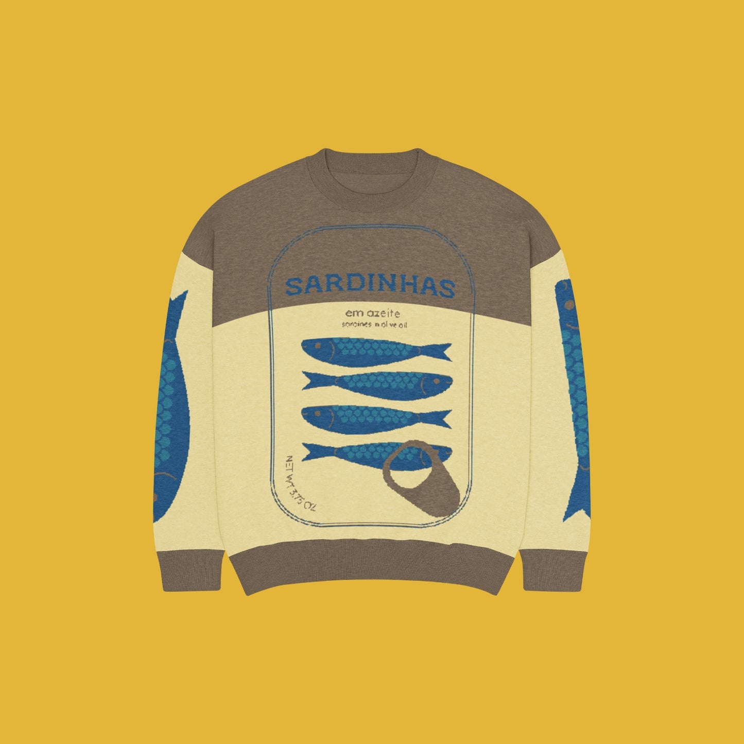Sardine Sweater Relaxed fit knitted crew neck sweater