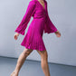 GRACEFUL ENTRANCE SATIN MINI DRESS