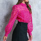 FLUTTERING ON WOVEN TOP