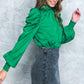 STOLEN GLANCES SATIN TOP