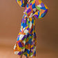 REMARKABLE FLAIR WOVEN MIDI DRESS