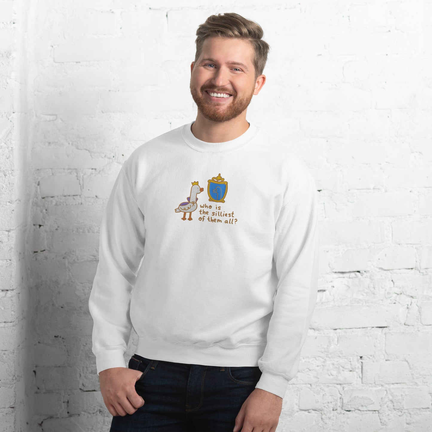 Silliest Goose Embroidered Unisex Sweatshirt