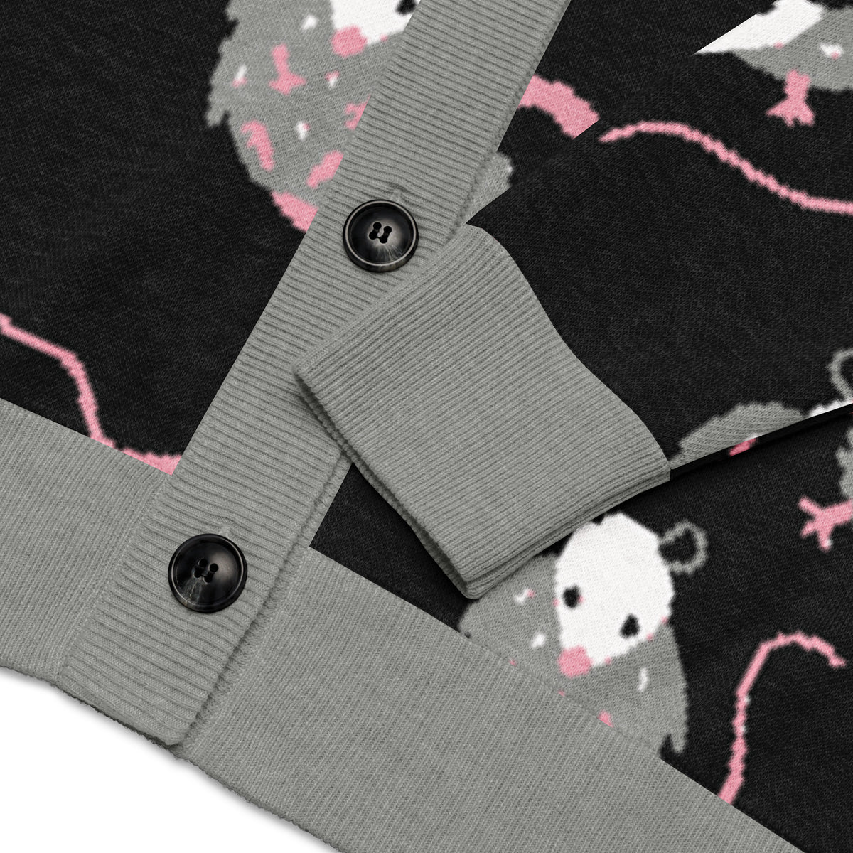 Oh Possum my Opossum Knitted cardigan 2XS -3XL