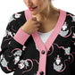 Pastel Goth Opossum Clown Knitted Clowncore Cardigan | Pastel Goth Clown Fashion