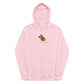 Cute Capybara Embroidered Think Cappy Thoughts Unisex midweight hoodie S -2XL