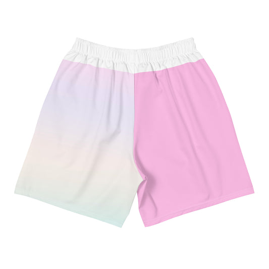 Trans Pride Pastel Rainbow Men's Sized Recycled Athletic Shorts 2XS - 6XL
