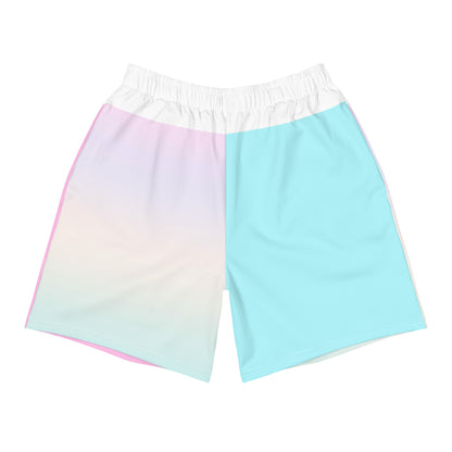 Trans Pride Pastel Rainbow Men's Sized Recycled Athletic Shorts 2XS - 6XL