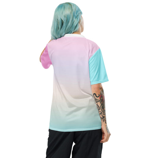 Trans Pride You Be Long Camisa esportiva unissex reciclada 2XS - 6XL