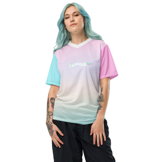 Trans Pride You Be Long Recycled unisex sports jersey 2XS - 6XL