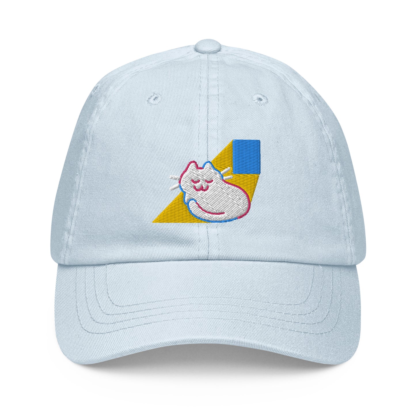 Kitty Caught in a Sunbeam Pastel baseball hat