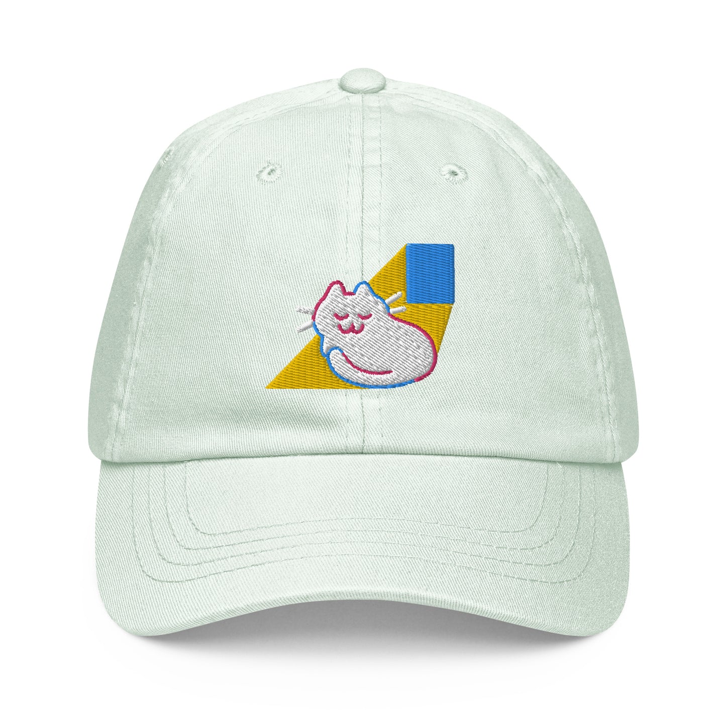 Kitty Caught in a Sunbeam Pastel baseball hat