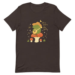 Camiseta unissex Singing Frog em um cogumelo XS - 5XL