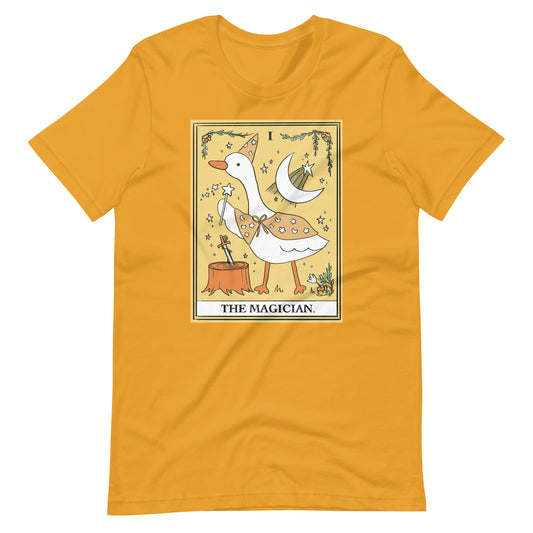 Goose Tarot Card Cute Hallowen Unisex t-shirt in Autumn Colors S -4XL